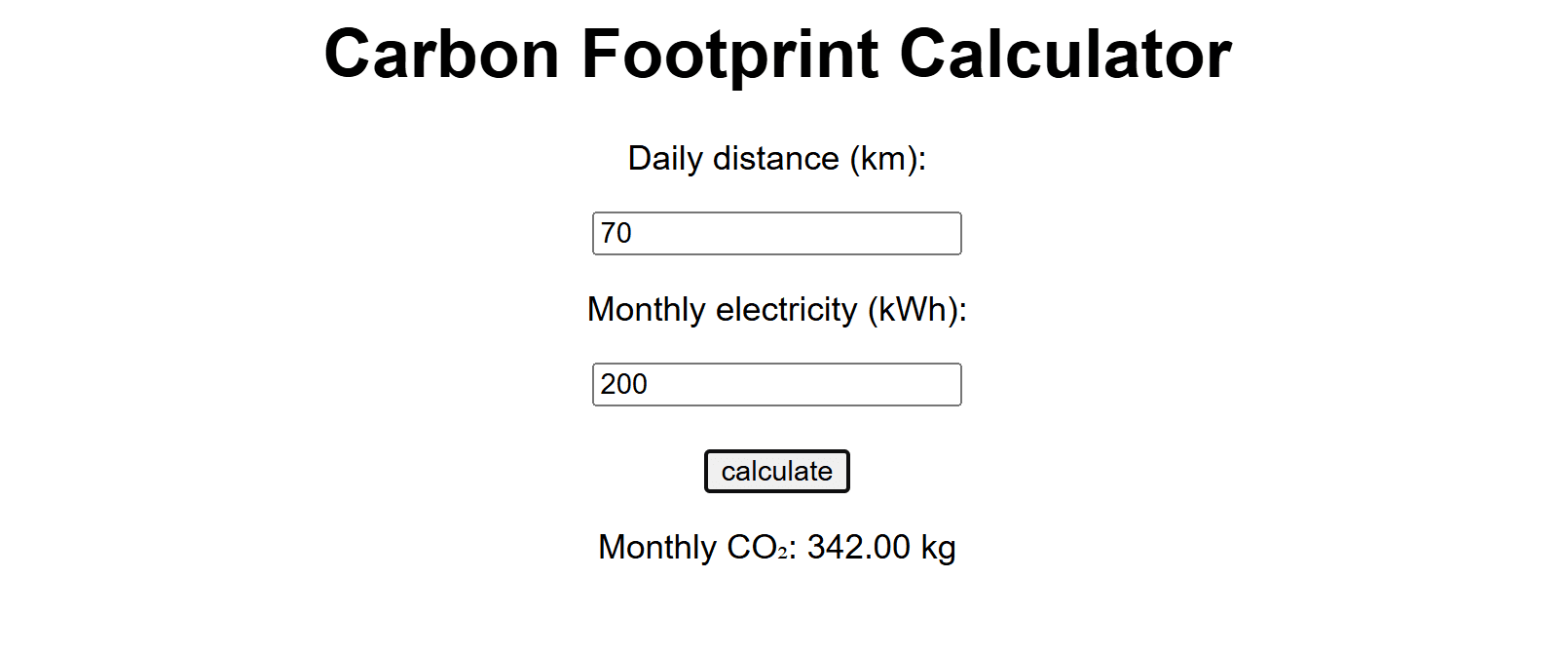 UWindsor Green Tech — Carbon Footprint Tracker screenshot 2